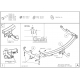 Фаркоп оцинкованный Galia шар A для Jeep Grand Cherokee 1999-2004