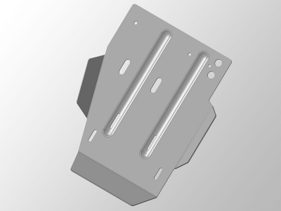 Защита раздаточной коробки алюминий 4мм ТСС для Volkswagen Amarok 2016-2021